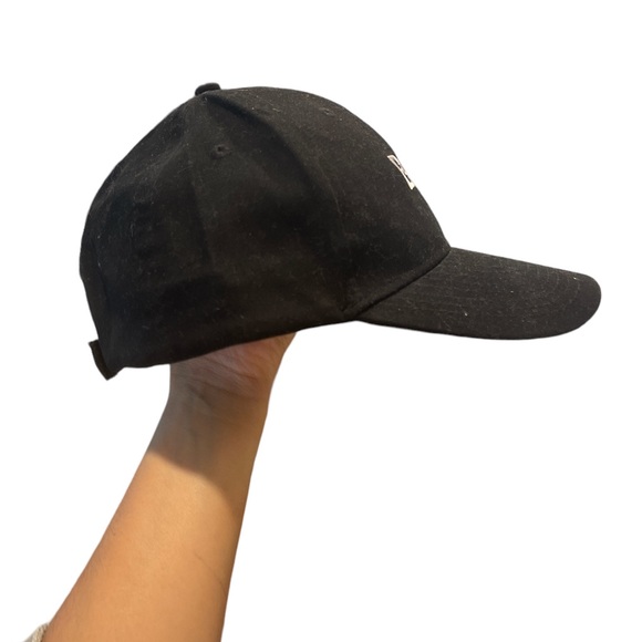 B & A Black 100% Cotton Cap Hat - Picture 2 of 3